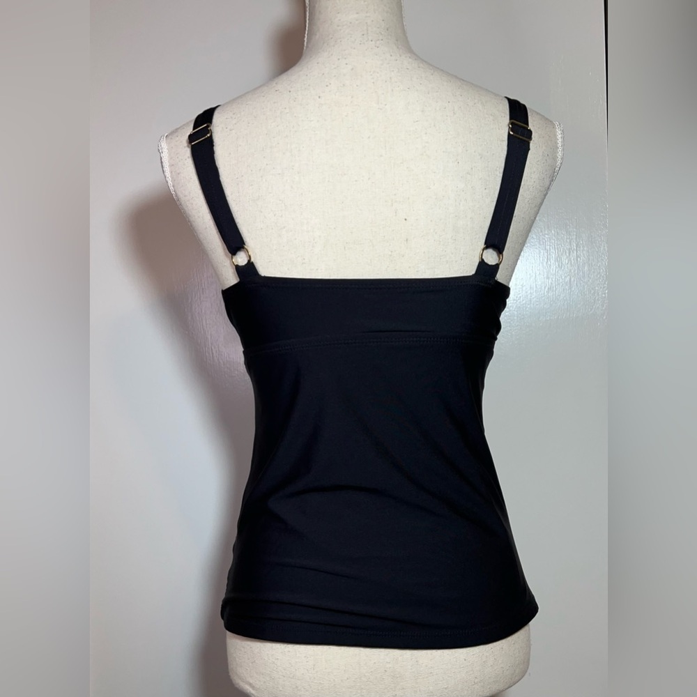 Alex Marie Tankini Swim Top Women’s Size 8 Black Adjustable Straps - Picture 4 of 8